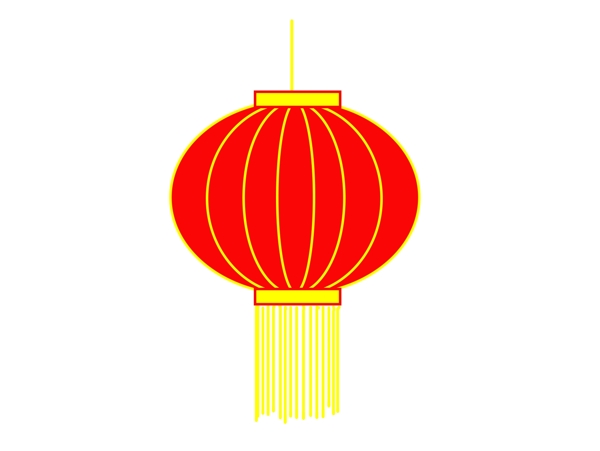 手绘中国风红灯笼图