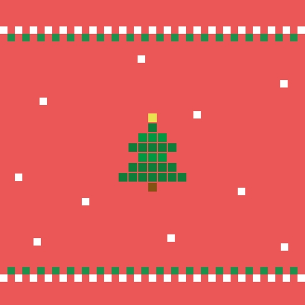 圣诞背景设计的红色复古简单风格的卡片
