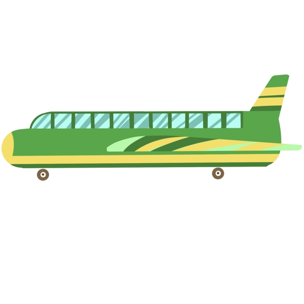 交通飞机客机插画