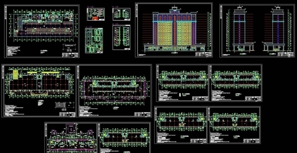 大厦建筑CAD图纸图片