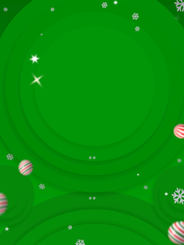 绿色圆环雪花圣诞背景设计