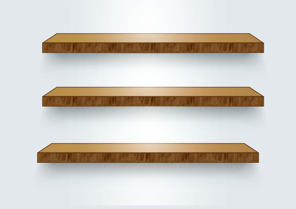 现代简约商业展示木板元素
