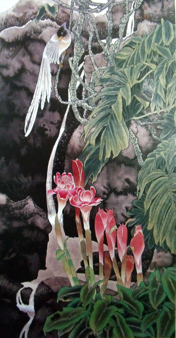 国画山水花鸟图片