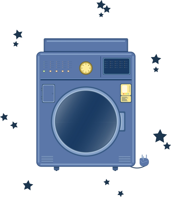 设计元素生活用品洗衣机