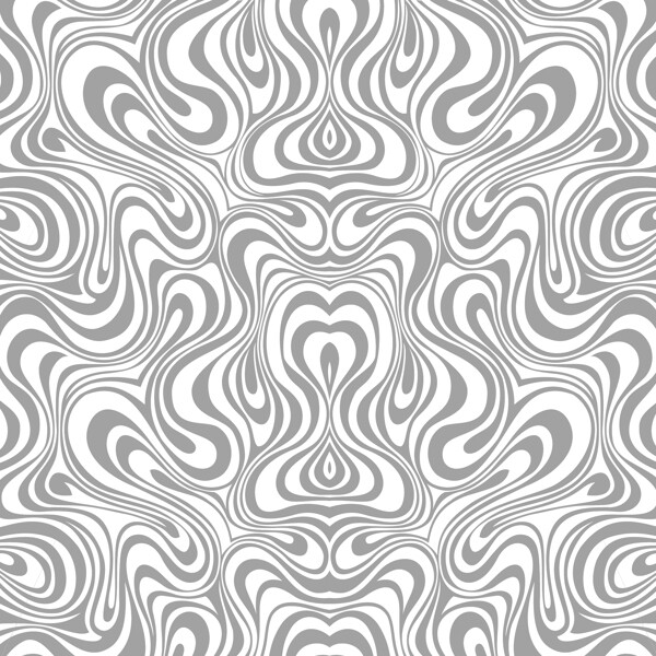 四方连续无缝延伸螺旋抽象图形