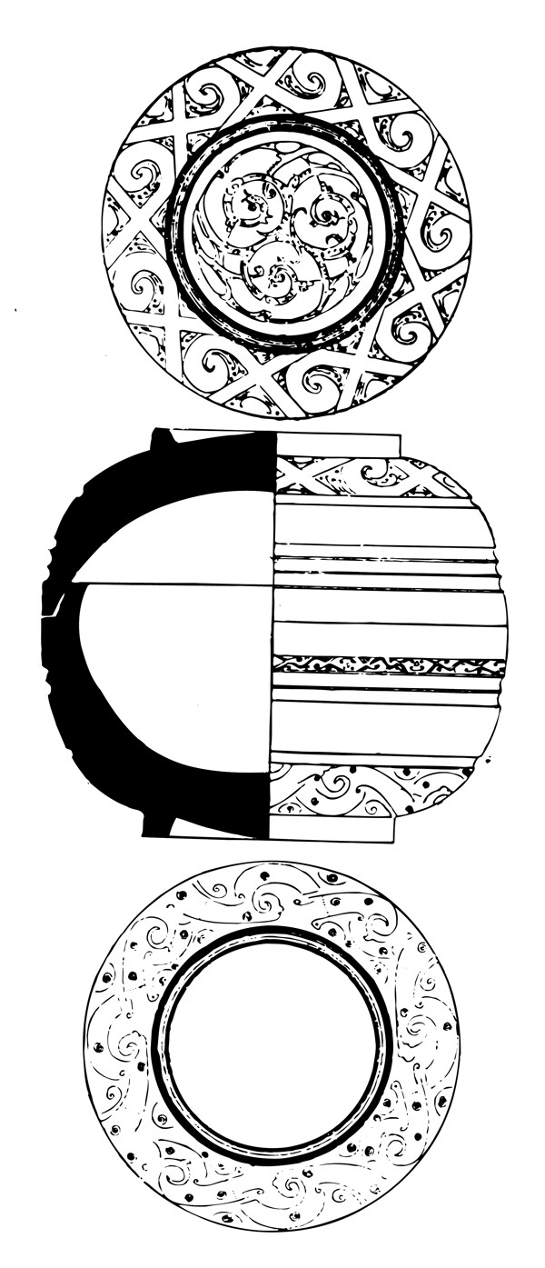 秦汉时代版画装饰画矢量eps格式0082