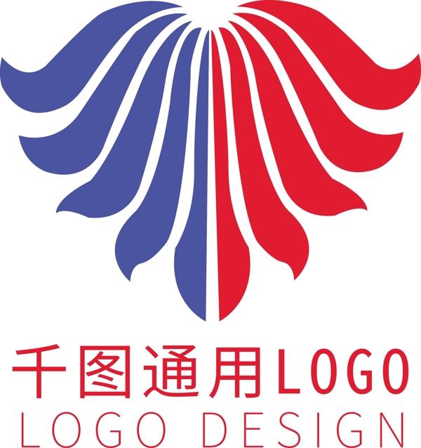 原创大气红蓝LOGO