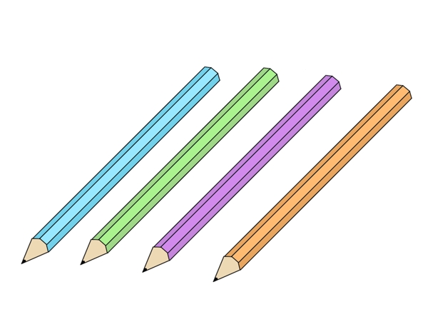 一组铅笔