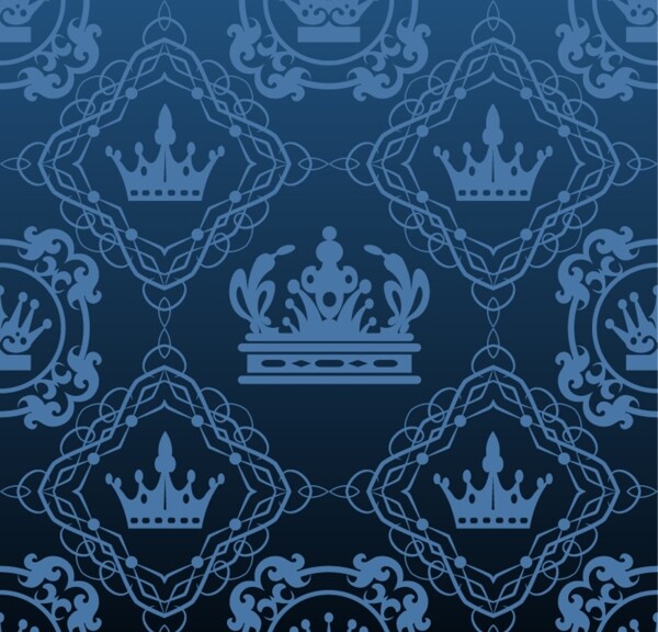 蓝色皇冠背景宫廷皇冠背景图片