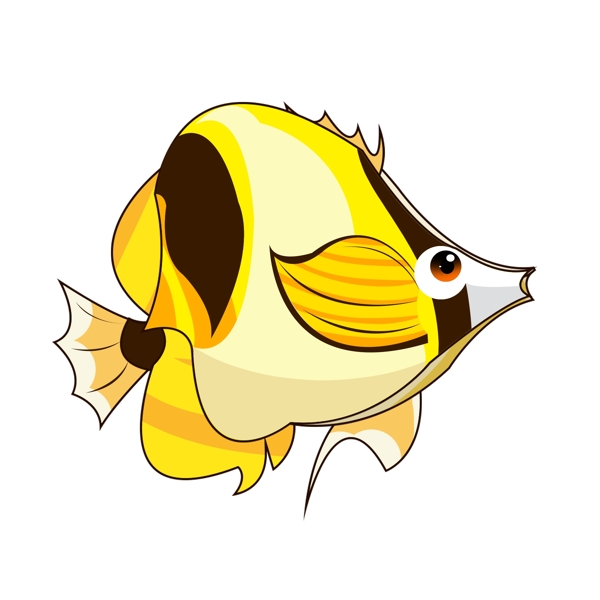 鱼类黄色海洋生物
