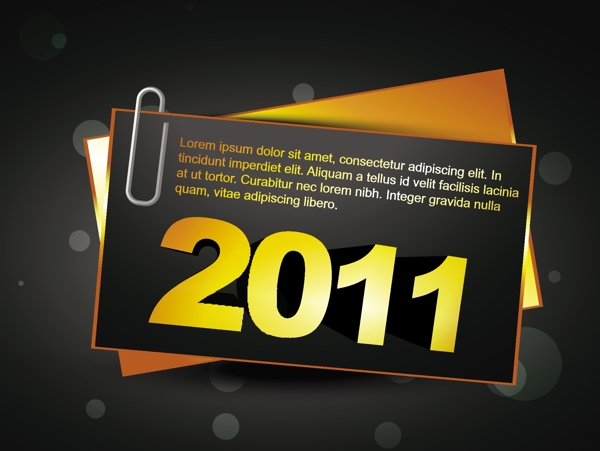2011新年倒计时字体矢量素材