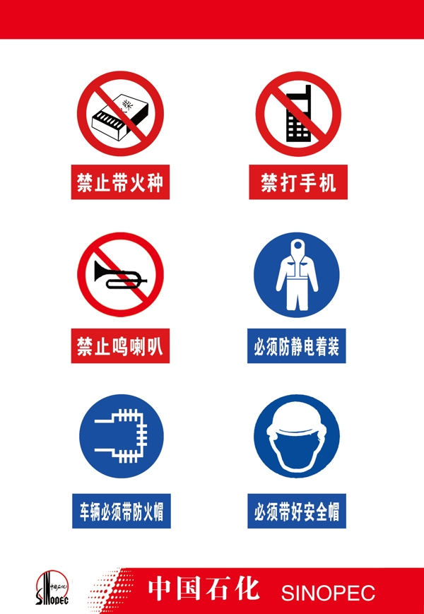 中国石化警示标志