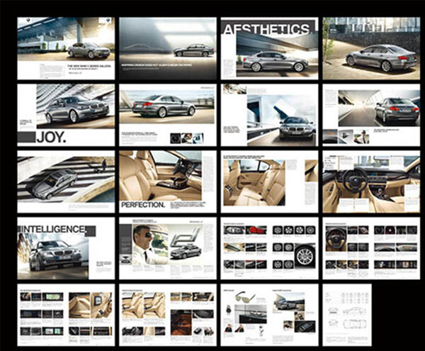 BMW宝马汽画册矢量素材图片