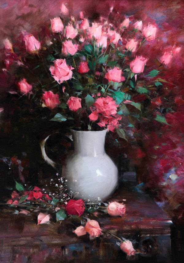 静物玫瑰花图片
