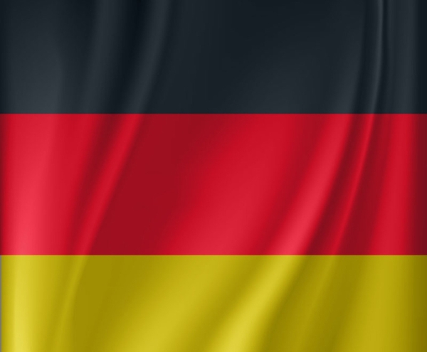 被风吹拂的德国国旗矢量素材
