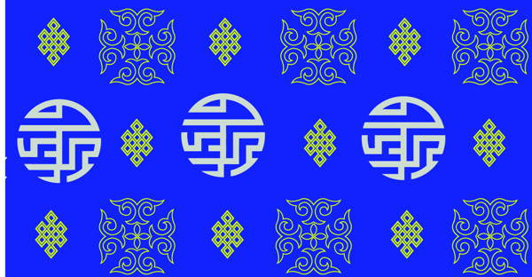 蒙古图案蒙古元素蒙古边框
