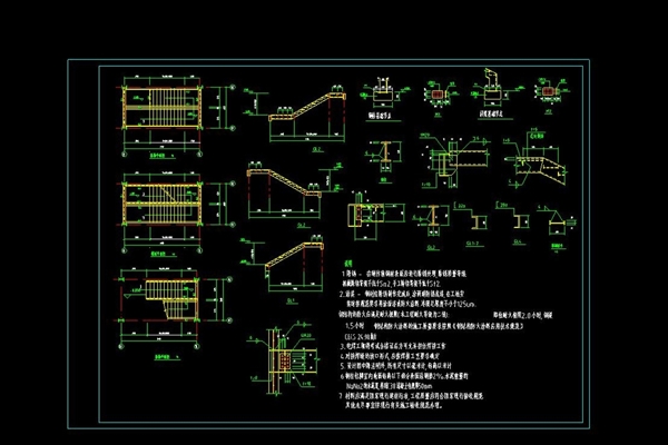 楼梯cad图纸
