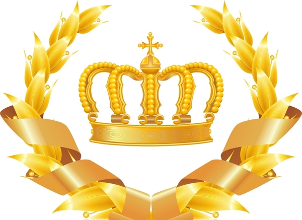 金色麦穗皇冠