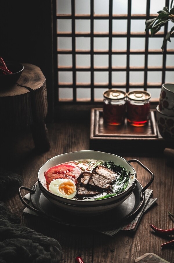 小火锅日式食物食材背景素材