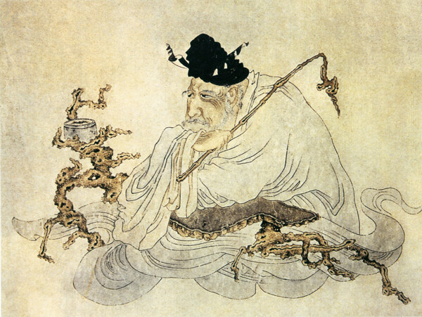 净名居士像人物画中国古画0443