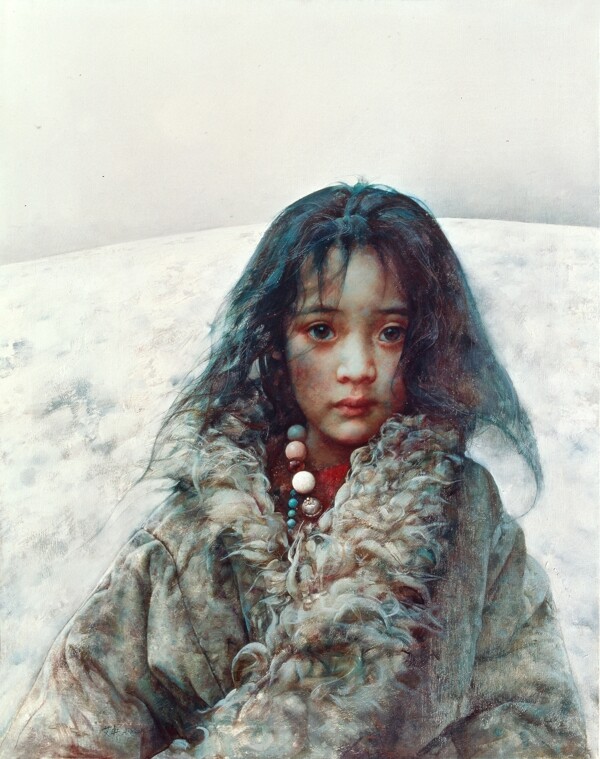油画来自狼谷的孩子图片