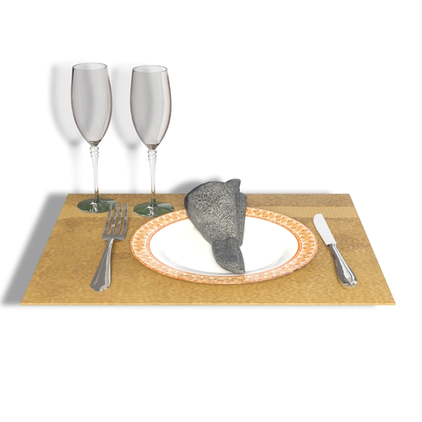 餐盘餐具刀叉玻璃酒杯