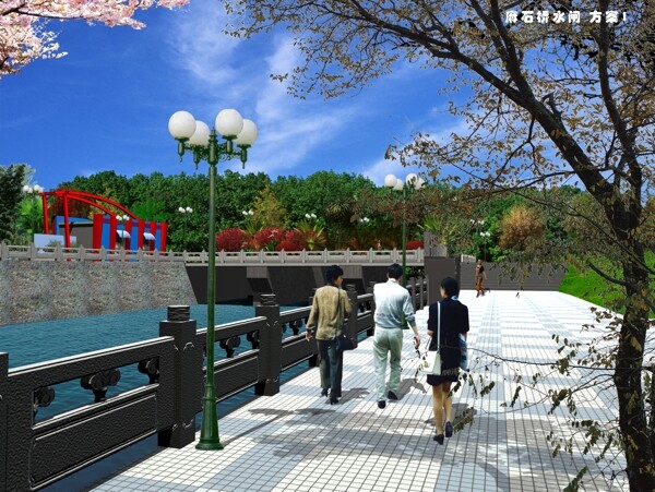 麻石桥水闸建筑设计分层套图PSD0044