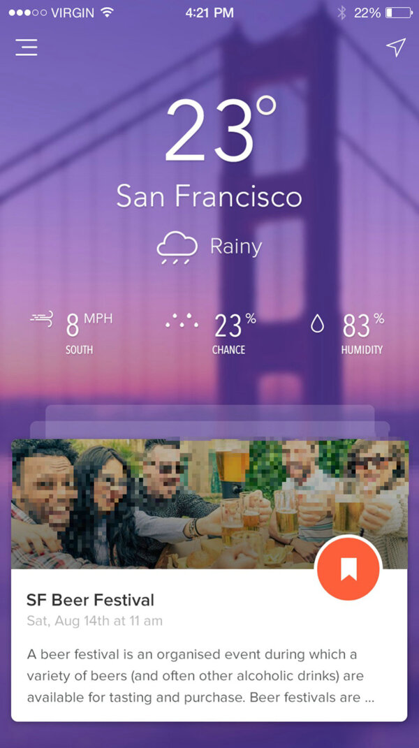 app天气预报界面