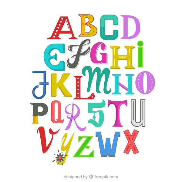 英文字母艺术字图片