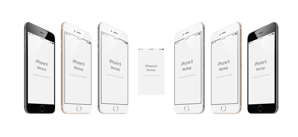 3色苹果展示模板UI设计