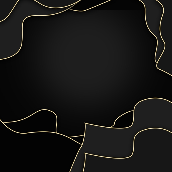 金色线条的黑色主图背景