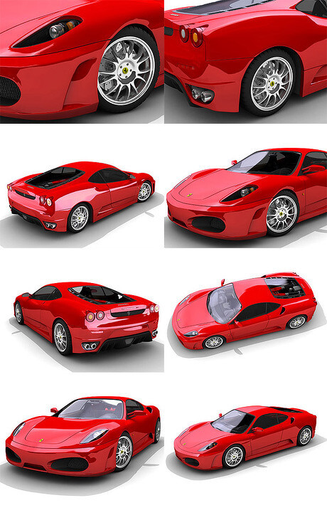 红色法拉利F4303D模型素材