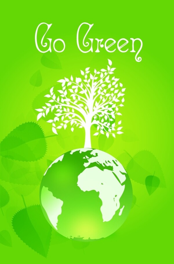 倡导环保走上绿色图片
