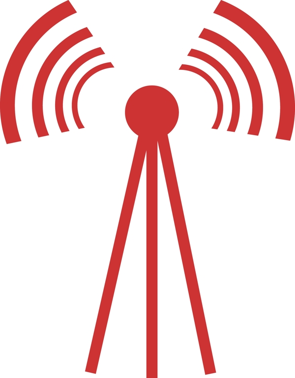 矢量信号塔无线网标志