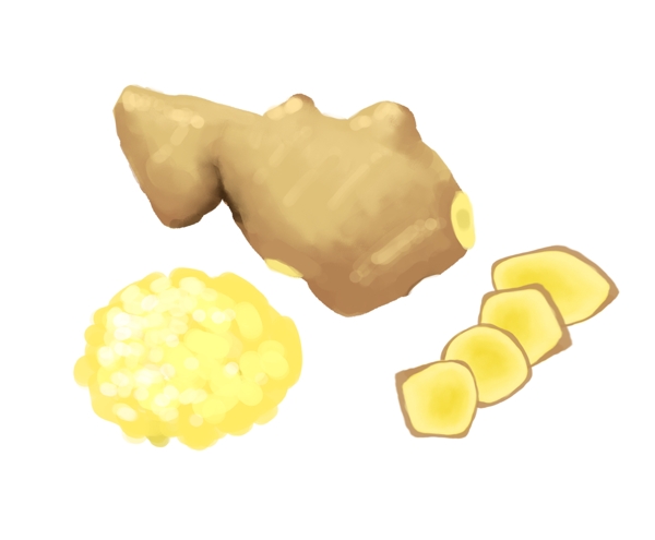 黄色姜片调味品插图