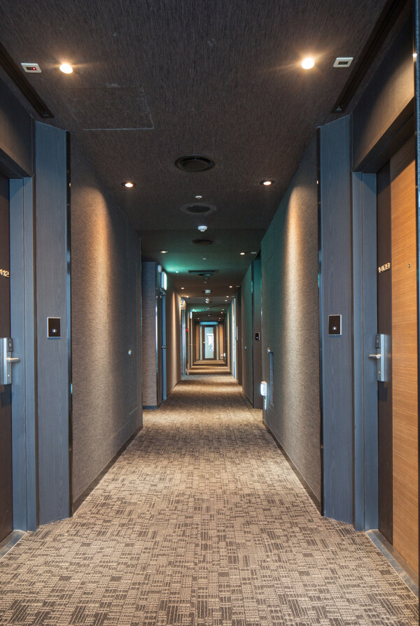 韩国酒店办公大厦走廊
