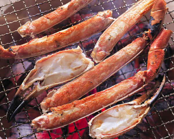 烤螃蟹腿图片