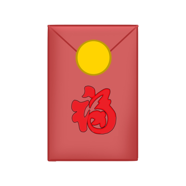 红包压岁钱中国红传统习俗