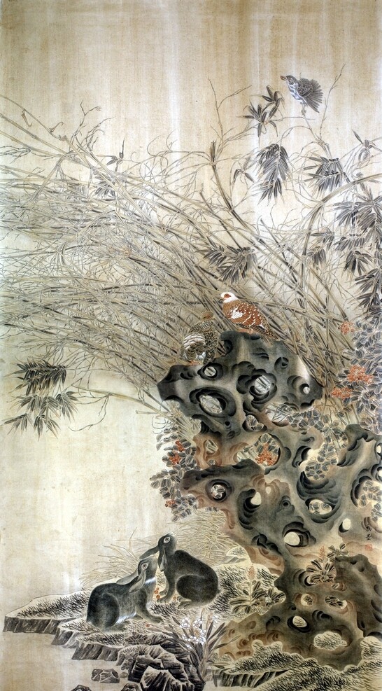 工笔兔子图片