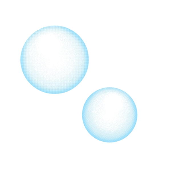 蓝色透明泡泡漂浮素材免费下载