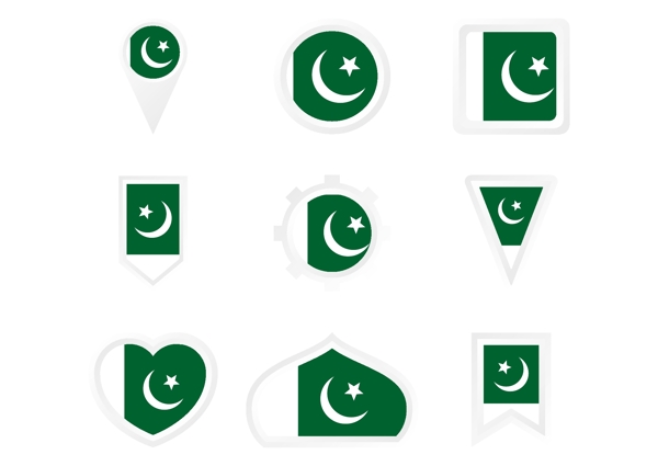 巴基斯坦国旗模型