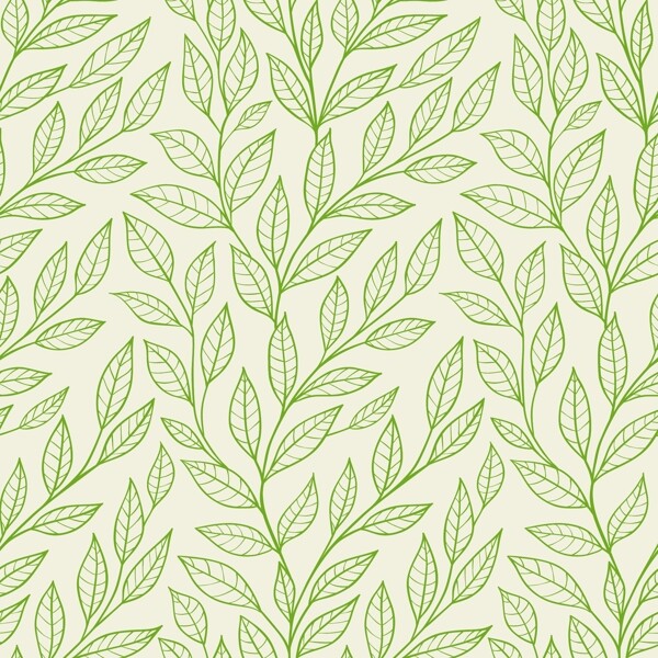绿色纸条柳条树叶花纹底纹