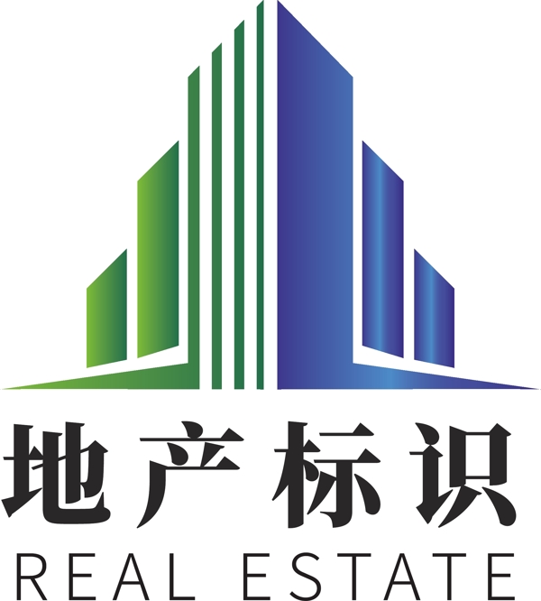 绿色环保房地产企业logo