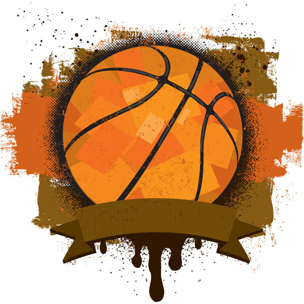 棕色背景篮球图片