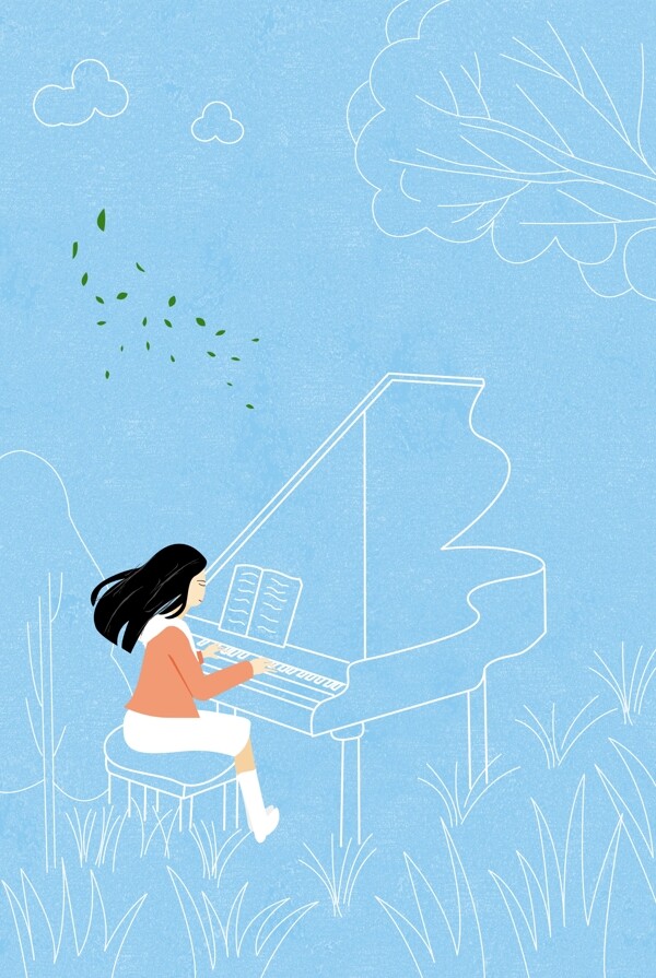 虚实象生之钢琴女孩