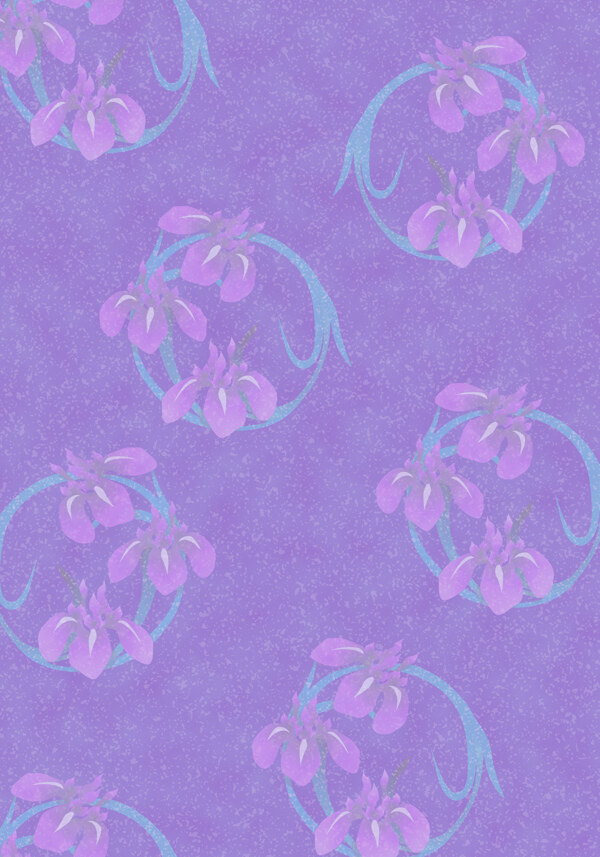 花斑紫色6组底纹花纹素材
