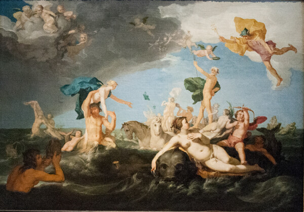 海王星的胜利欧洲油画