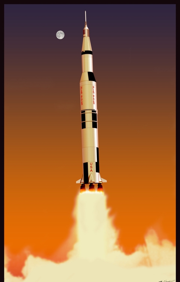 火箭发射图片