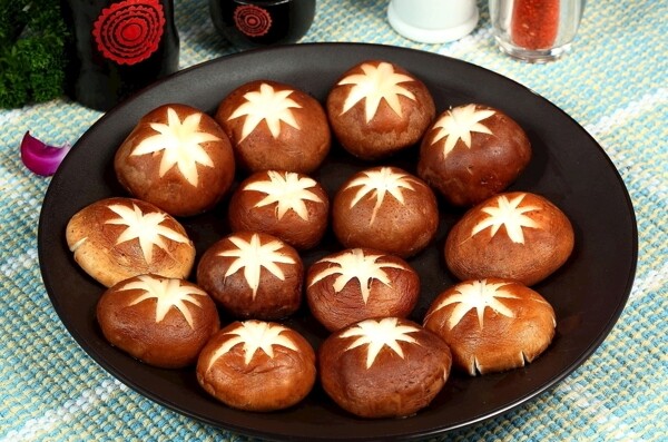 韩国烤香菇图片