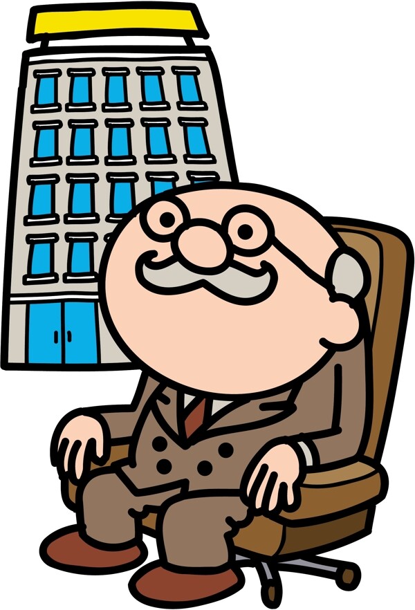 金融人物漫画图片
